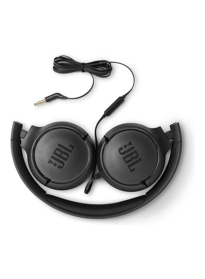 JBL T500 Wired On-Ear Headphone Black - Image 3