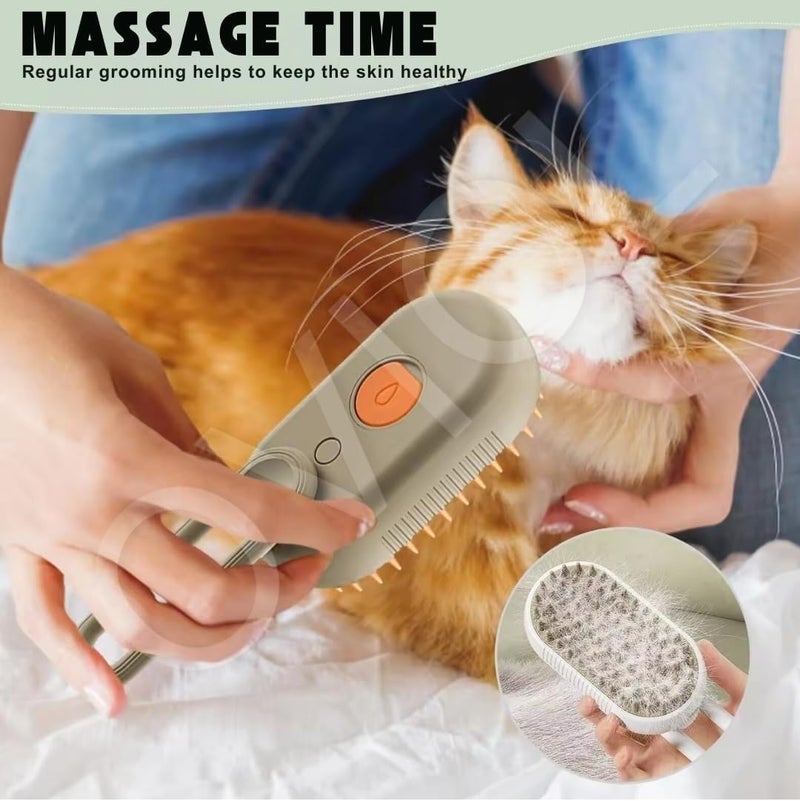 OVIOL Steam Brush for Dog Cat Steam Brush 3 in 1 Water Brush for Dogs Silicone Massage Dog Comb Electric Multifunctional Water Brush Spa for Dogs USB-Rechargeable Steamy Brush for Pet (Multicolor) - Image 5