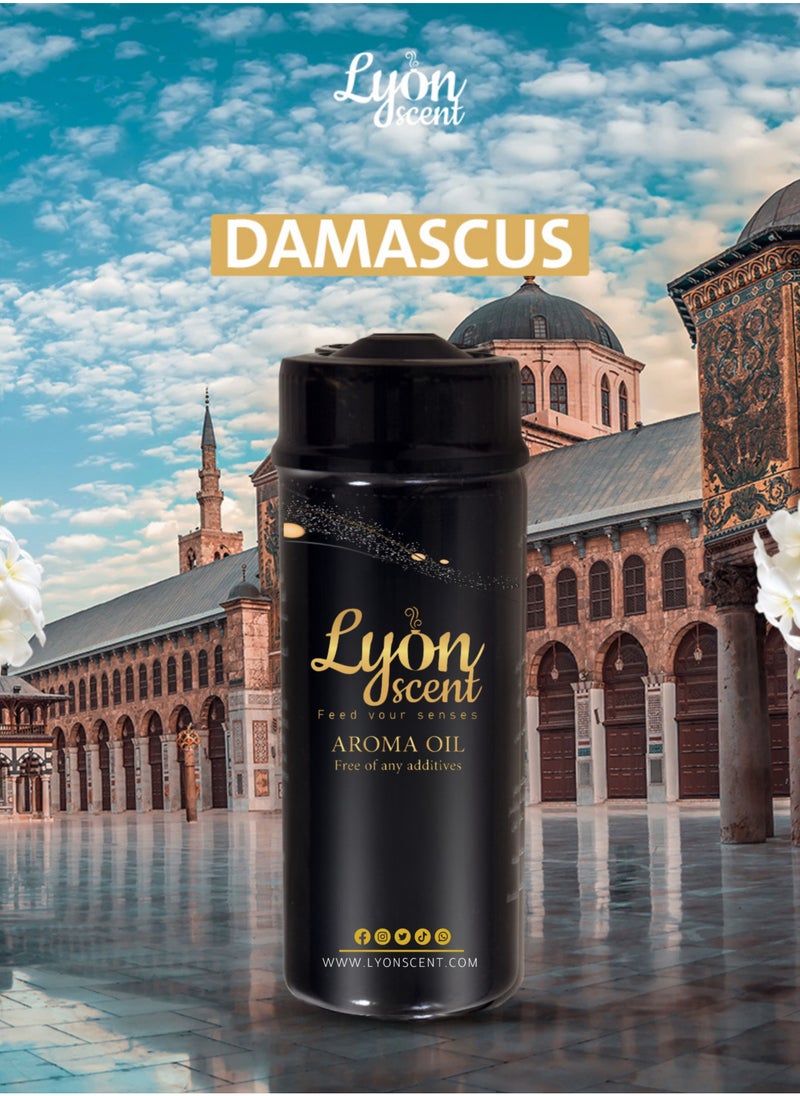 LYON SCENT - Lyon Scent Aroma Oil, 100% Pure Oil, Perfume for Air Freshener, Diffuser Aroma, Fragrance Oil, Air Freshener Oil refill, Essential Scented Oil, Luxurious Scent (DAMASCUS) - Image 1