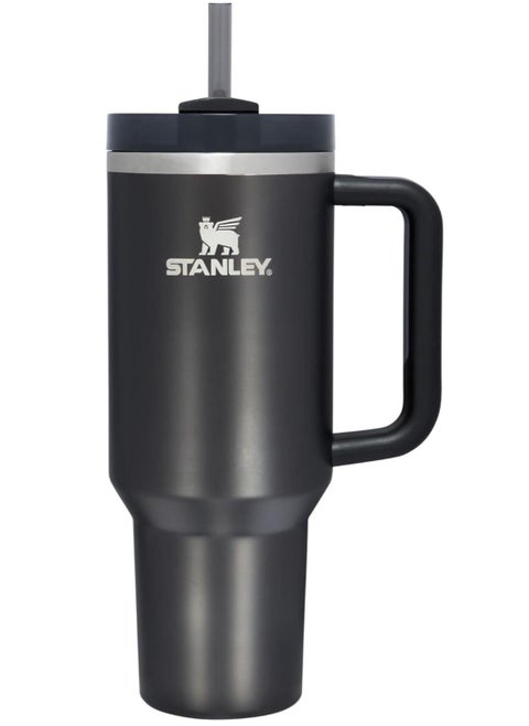 Stanley Quencher H2.0 FlowState 40 oz Vacuum Insulated Tumbler with Lid and Straw – Black