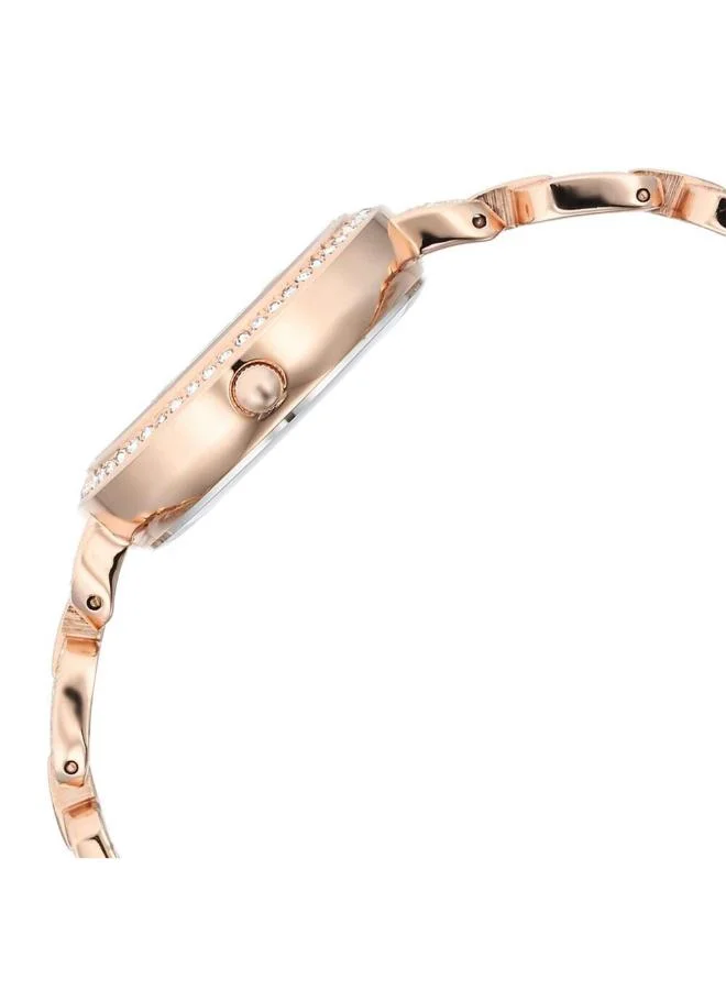 تيتان Women Analog Display Watch With Rose Gold Metal Strap - 95272WM01