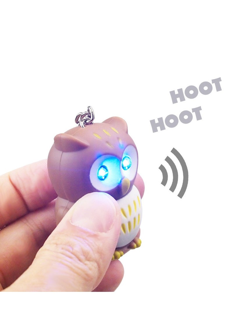 Generic - 2 pieces of the most requested owl keychain, one piece is pink and the other is a random color. The medallion has a flashlight and also a “hoo-hoo” sound. - Image 1