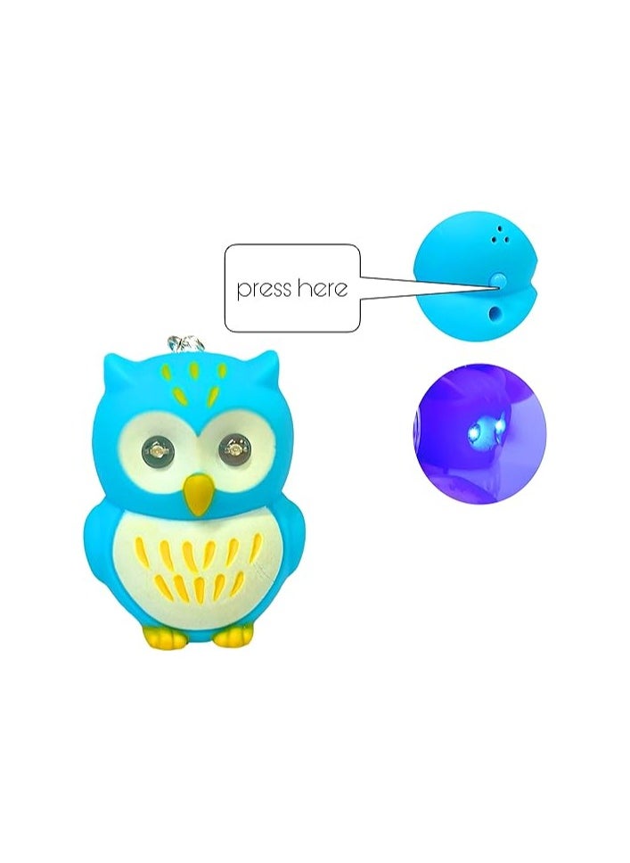 Generic - 2 pieces of the most requested owl keychain, one piece is pink and the other is a random color. The medallion has a flashlight and also a “hoo-hoo” sound. - Image 1