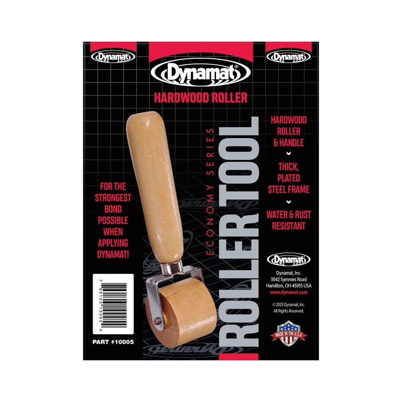 Dynamat Dynamat 10005 Dyna-Roller Economy Hardwood Sound Deadener Installation Tool with Wood Handle Roller - Image 1