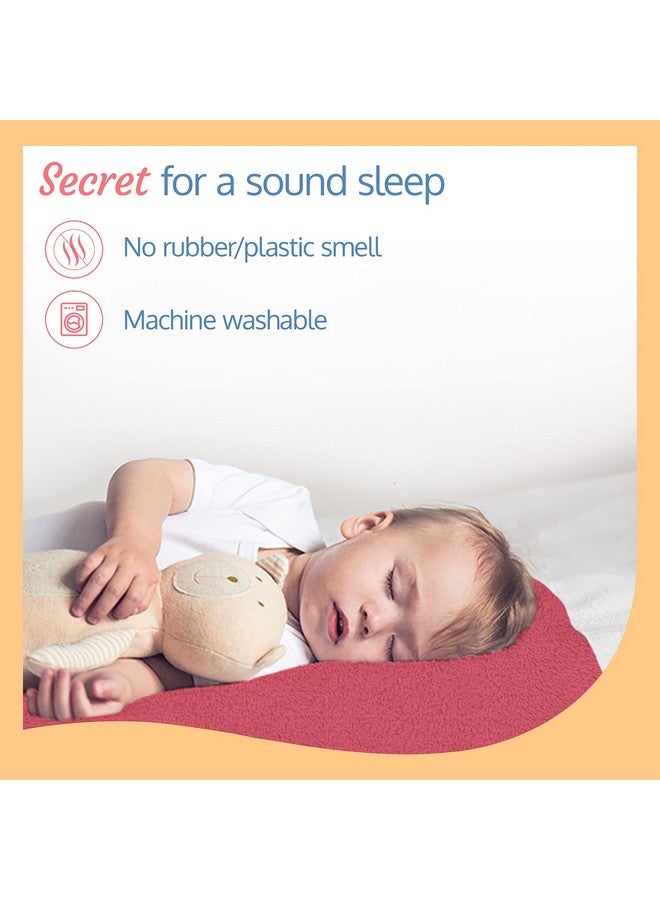 لوفلاب ملاءة Instadry المصنوعة من الصوف المقاوم للوبر سريع الجفاف وعالي الامتصاص للأطفال، واقي سرير الأطفال، ملاءة أطفال مقاومة للماء، مقاس صغير 100 × 140 سم، عبوة من قطعة واحدة، لون وردي السلمون - Image 4