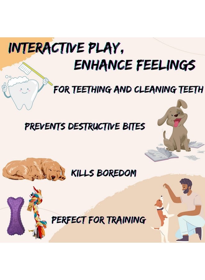 مجموعة العناية بالفم ومضغ الحيوانات الأليفة (عظمة الشوك، حبل بعقدتين، فرشاة أسنان من السيليكون ومعجون أسنان على شكل دجاج، 100 جرام) | مناسبة للكلاب الصغيرة والمتوسطة والجراء - Image 4