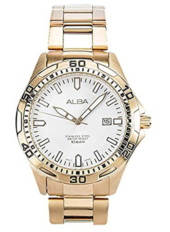Alba Stainless Steel Analog Watch AG8G70X - Image 1