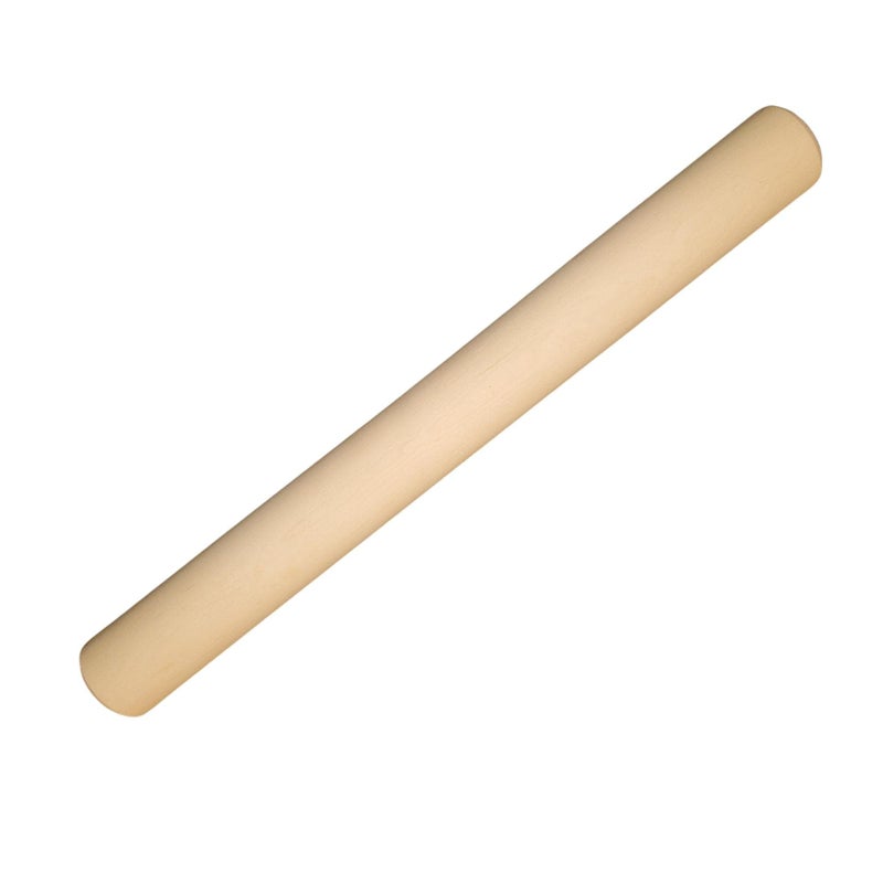Frieling Rolling Pins for Baking - 2-in x 18.5-in, Natural Maple Wood - Pizza Dough Roller - Straight Pin for Pastry & Cookies - Image 1