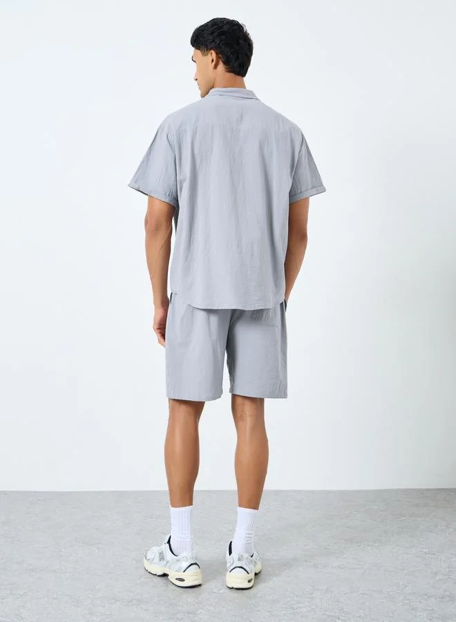 Styli Styli Men Regular Fit Shirt and Shorts Co-Ords