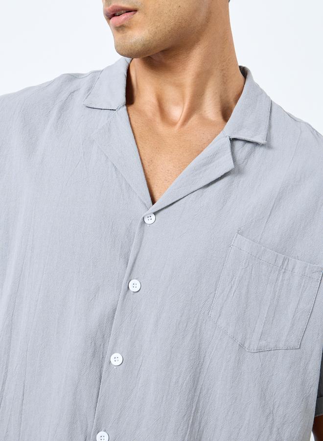 ستايلي طقم قميص وشورت رجالي بقصة عادية من ستايلي - Image 3