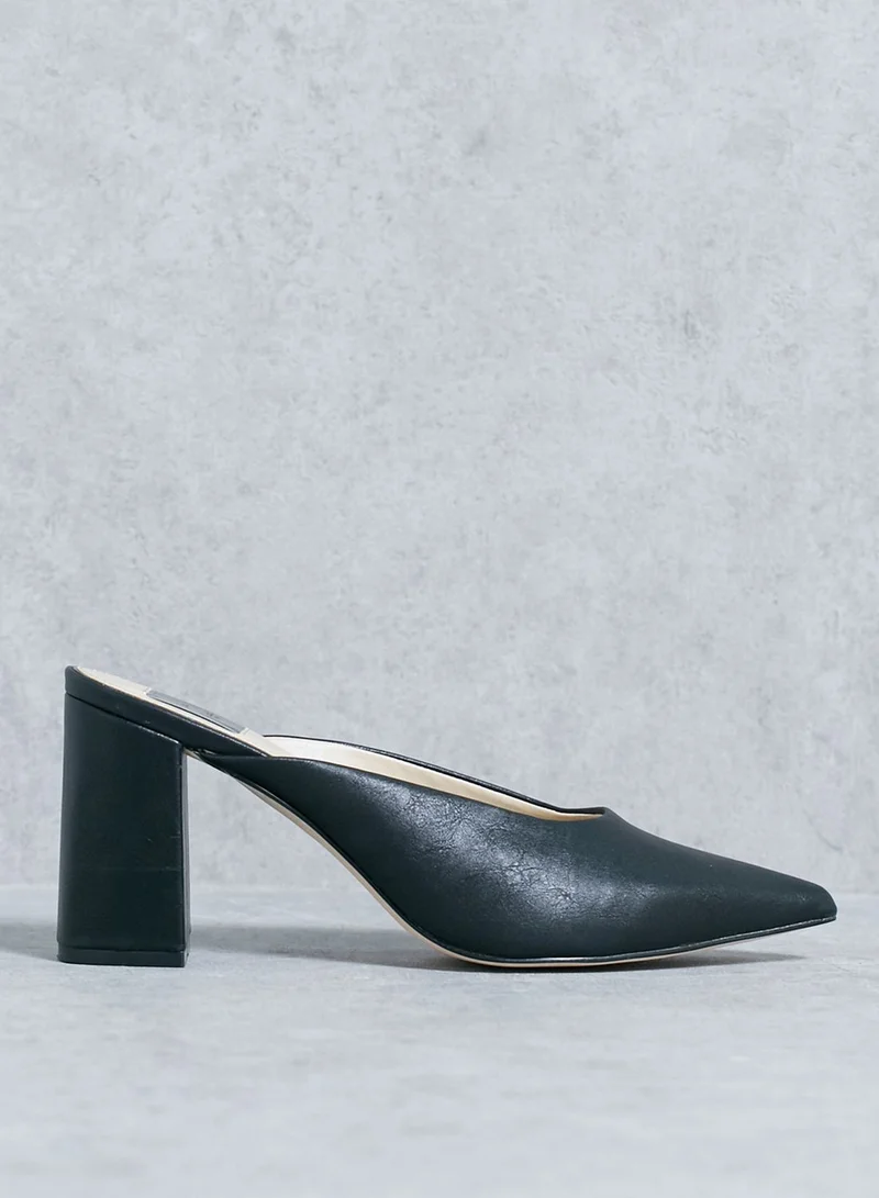 Miss Selfridge Point Backless Court Shoes