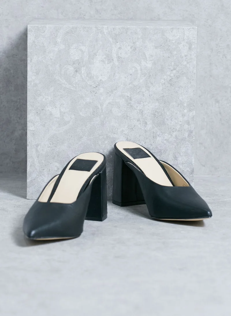 Miss Selfridge Point Backless Court Shoes