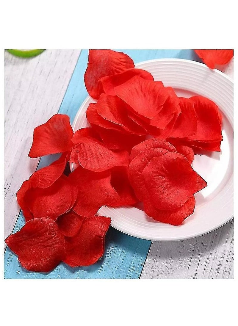 Kanza Red Rose Petals Artificial Flower Petals for Romantic Night Wedding Event Party Valentine Decor  - Image 3