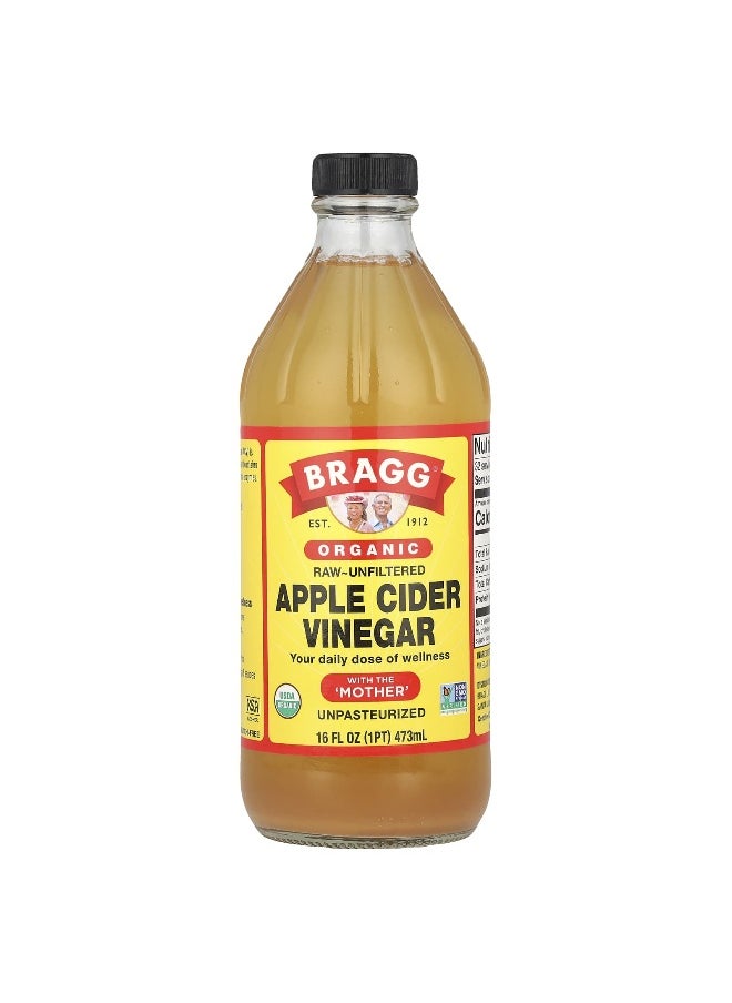 Bragg Bragg, Organic Apple Cider Vinegar with The 'Mother', 16 fl oz (473 ml)  - Image 1