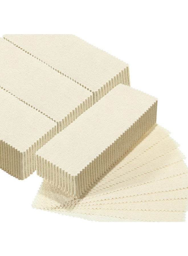Loopeer 300 Pcs Natural Muslin Epilating Face Wax Strips Hair Removal Eyebrow Precut Waxing Strips Body Facial Cotton Wax Cloth Strip For Women Men (4 X 1.5 Inch)  - Image 1