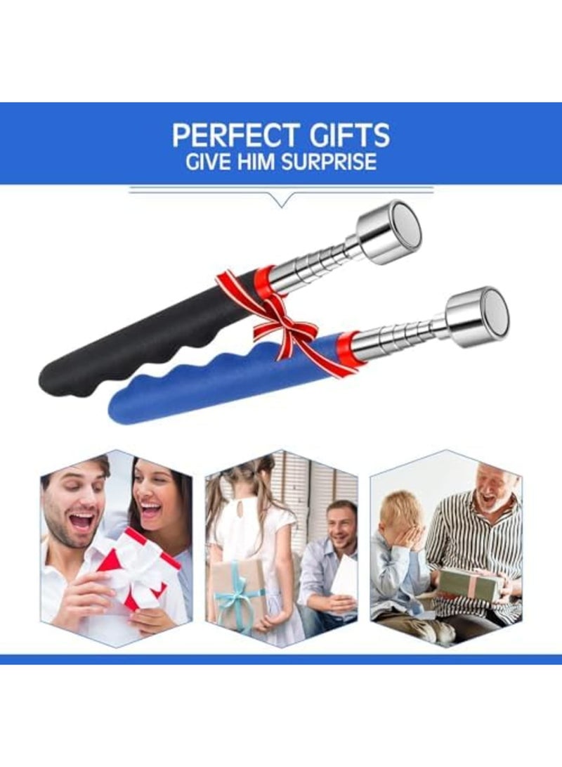 Luckam Telescoping Magnetic Pickup Tool - 20 Lbs Magnet Extension Tool - 30 Inch Extendable Magnet Stick - Handy Gadget for Men - Ideal for Birthday, Father's Day, Christmas - Blue and Black, 2 PCS - Image 5