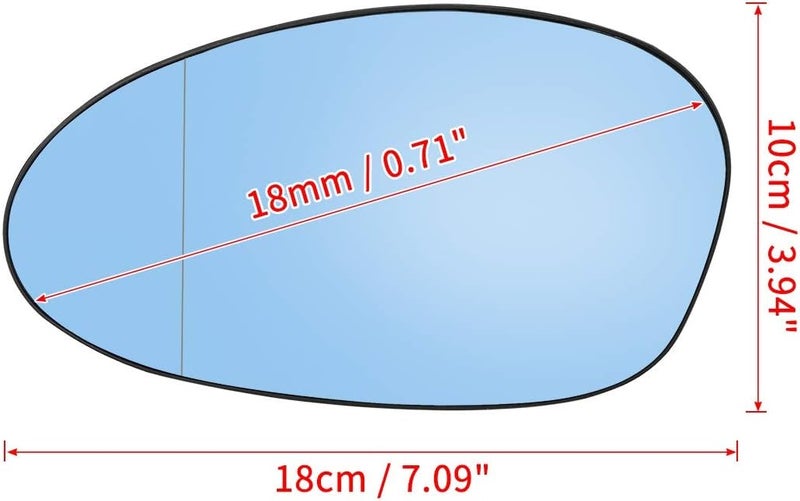 DEMULAX Heated Side Mirror Glass for BMW E82 E90 E91 E92 - Image 2