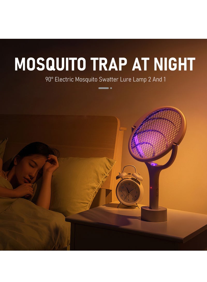 مصيدة البعوض الكهربائية القابلة لإعادة الشحن بنوع USB Type-C، مع مضرب رأس دوار - Image 3