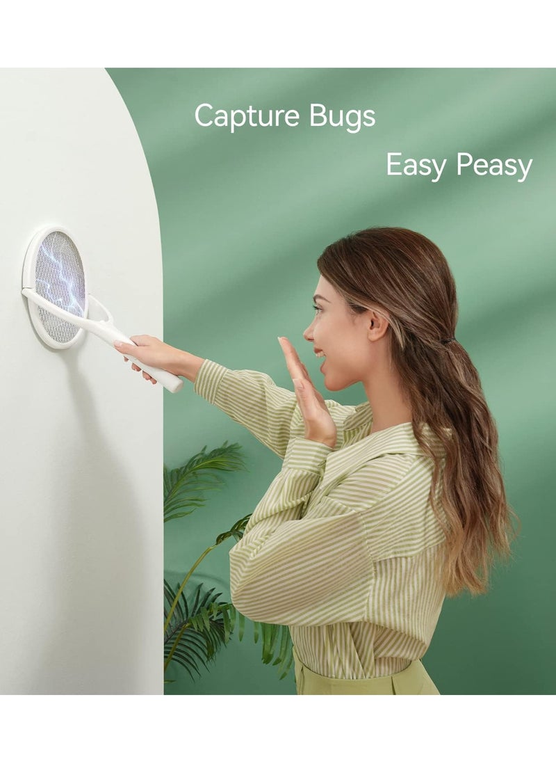 مصيدة البعوض الكهربائية القابلة لإعادة الشحن بنوع USB Type-C، مع مضرب رأس دوار - Image 4