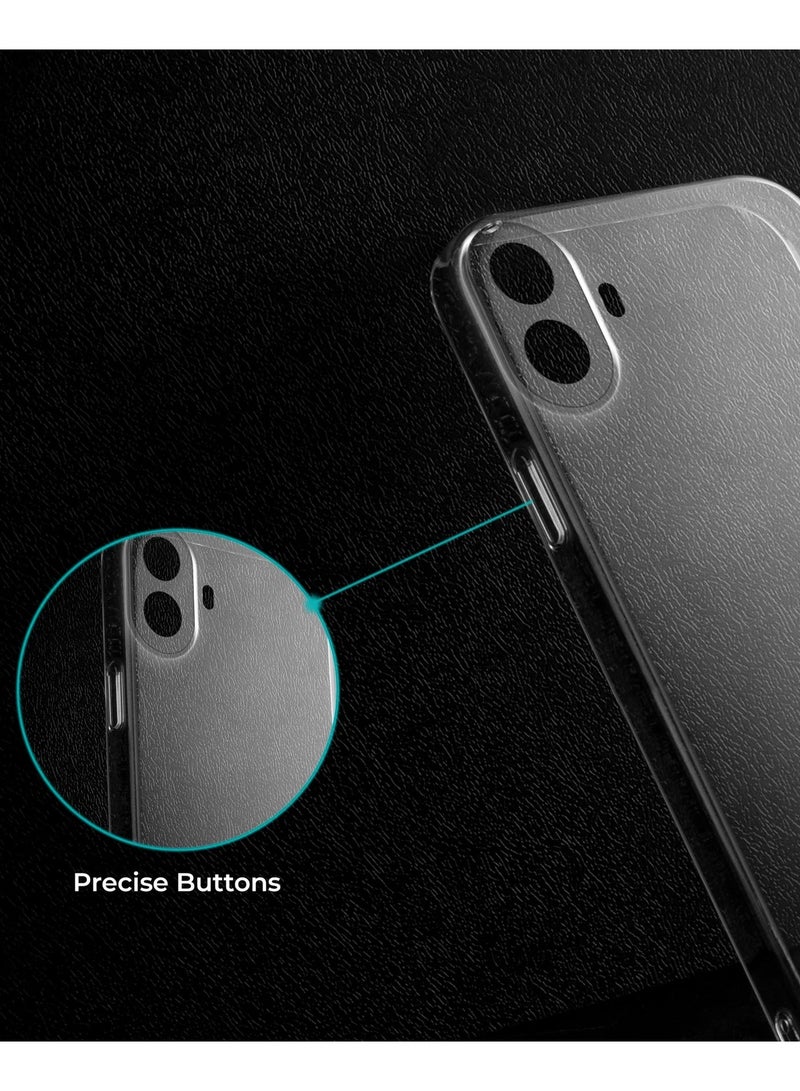 Crystal Clear Transparent Phone Case CMF Phone 1 – Slim Ulta Thin Hard TPU Shockproof Cover, Anti-Yellowing Crystal Clear Protective Back Case with Camera Protection - Image 5