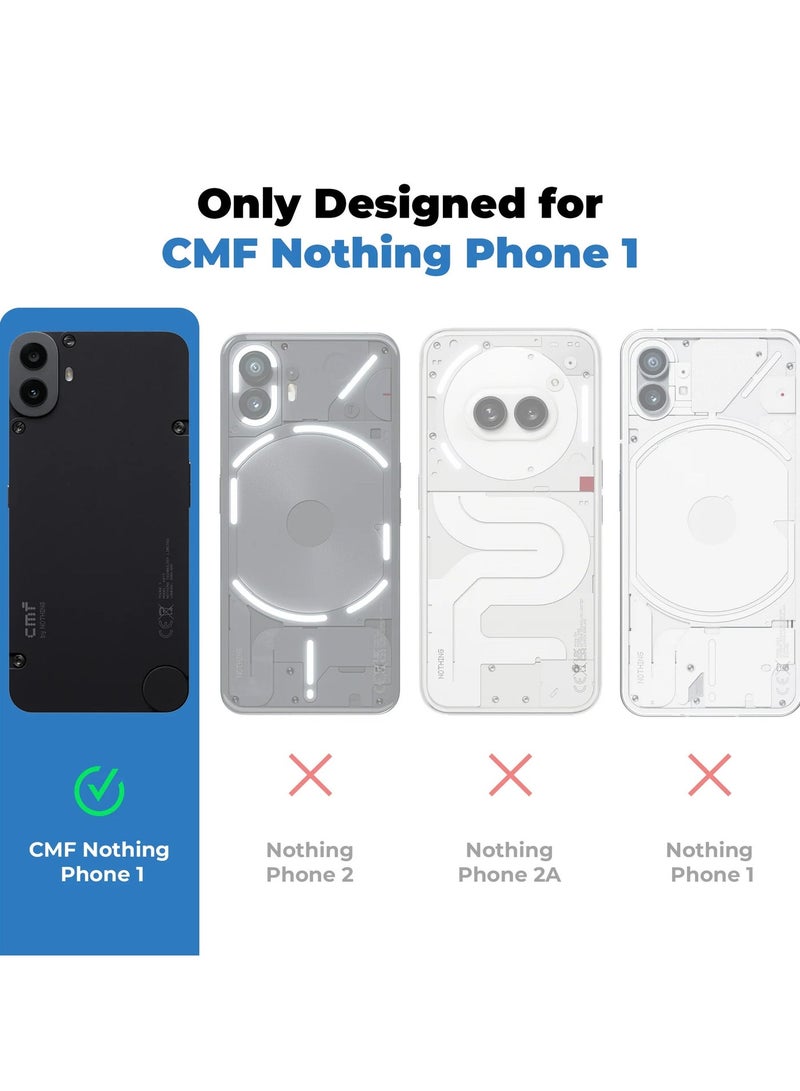 Crystal Clear Transparent Phone Case CMF Phone 1 – Slim Ulta Thin Hard TPU Shockproof Cover, Anti-Yellowing Crystal Clear Protective Back Case with Camera Protection - Image 3