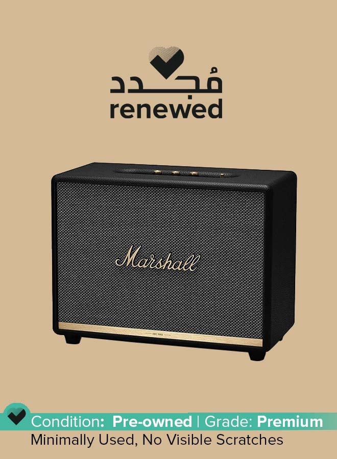مارشال Renewed - Woburn II Bluetooth Wireless Stereo 130W Speaker Black/White/Gold - Image 1