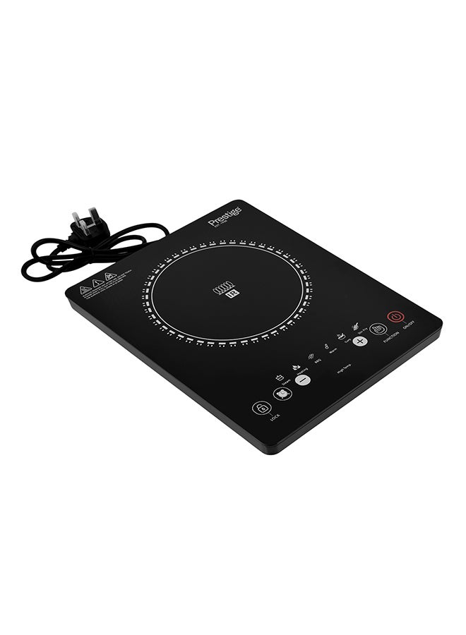 Prestige Single Infrared Cooking Plate for Cooking | Portable Electric Hob with Temperature Control & Crystallite Glass Plates | Easy to Clean 2000 W PR7505 Black/Red - Image 2