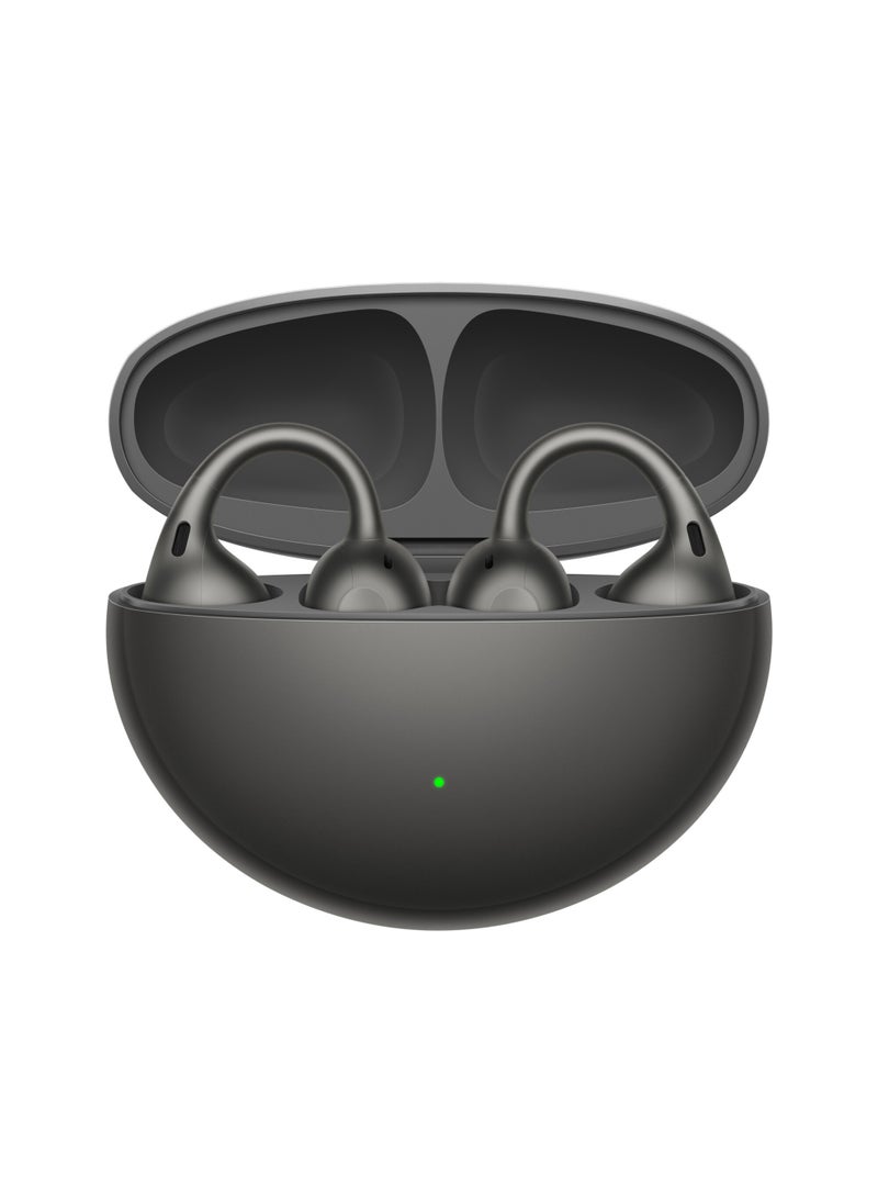 OPPO 530 mAh OPPO Enco Clip2 True Wireless Earbuds, Bluetooth 6.1, IP55 Water & Dust Resistant, Up to 40H Battery, Dual Device Connection - Slate Grey - Image 1