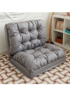 Generic Lazy Boy Chair, Folding Sofa Bed Fabric Couch Lounge with 5 Adjustable Reclining Position, Can Lie and Sleep Small Household Tatami  - Image 1