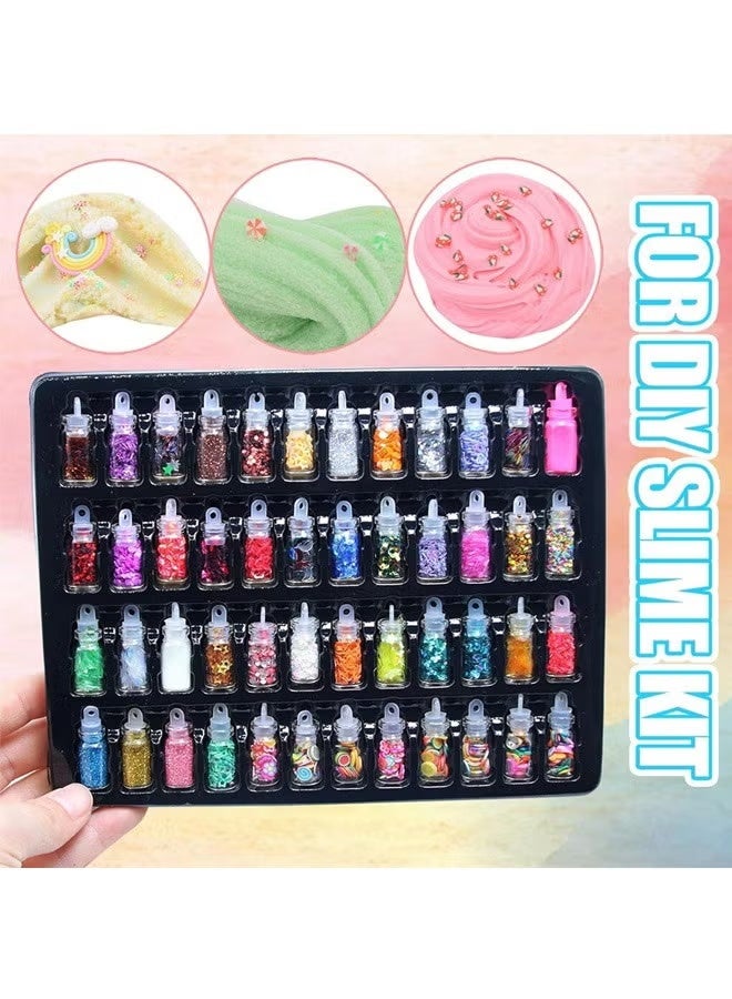 بيوينتي طقم صلصال سلايم للأطفال - مجموعة 33 في 1 غير لاصقة، ناعمة ومعطرة لصنع سلايم كلاود، سلايم فوم، سلايم باتر مع ملحقات – هدايا حفلات لتخفيف التوتر وفكرة هدية رائعة للبنين والبنات 6-12 سنة - Image 5