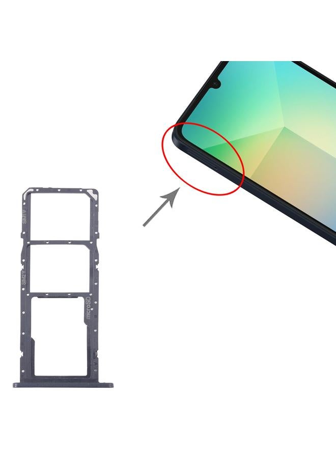 إيروريكس لـ Samsung Galaxy A06 SM-A065F درج بطاقة SIM الأصلي + درج بطاقة SIM + درج بطاقة Micro SD (أسود) - Image 4