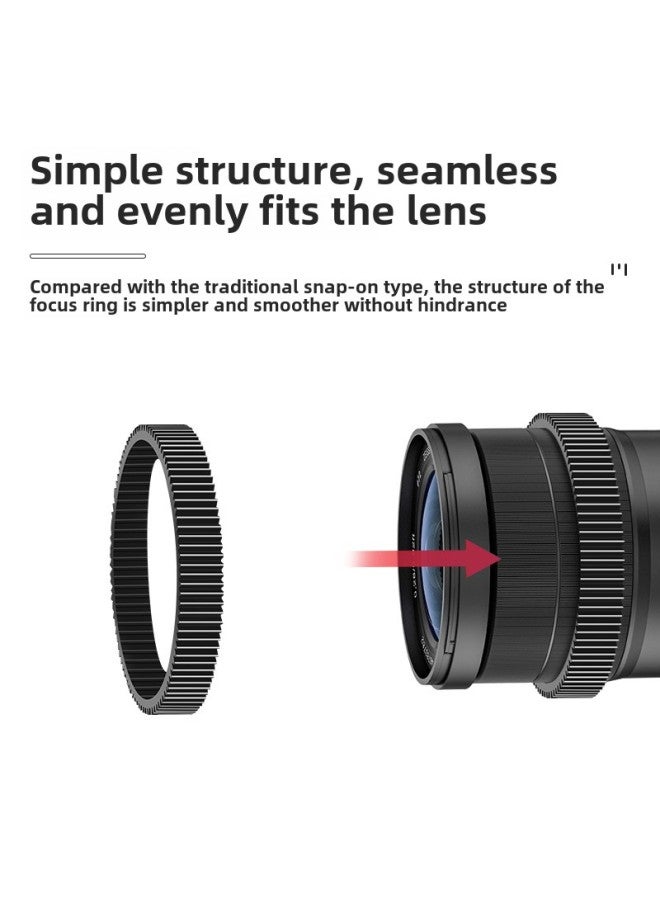 Lens Heel Focus Ring Heel Focus Belt Rotating Focus Focusing Ring Gear Ring SLR Micro Single Camera Lens Accessories-Color:8166-diameter 74-80 Blue  - Image 4