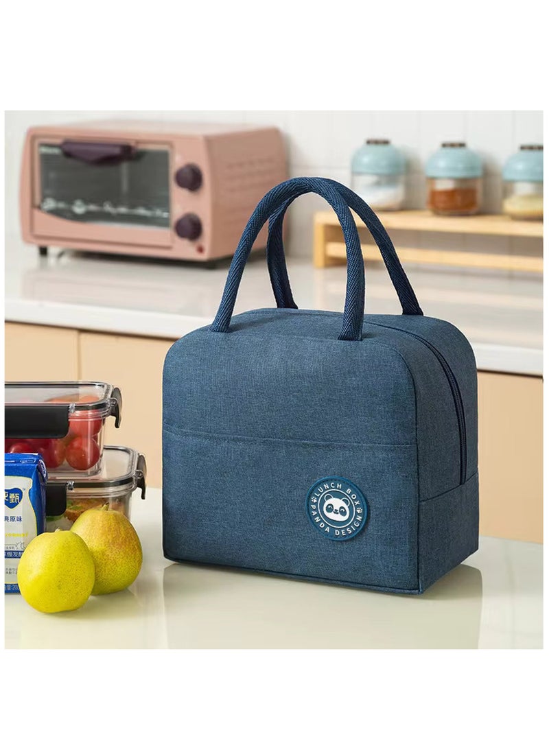 Generic Portable Waterproof Insulated Lunch Bento Bag with Waterproof Aluminum Foil Thermal Insulation. Ideal for School, Office, Takeaway, and Picnic.Keeps your Meal Fresh  - Image 1