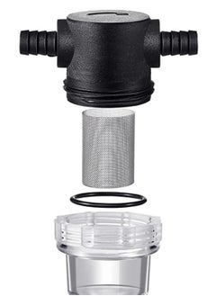 SYOSI 1/2 Inches Water Pump Strainer Compatible with 3/8 Inches Hose Barb In-Line Strainer Twist On Pipe Sprayer Filter for Water Pump 12V DC 80 PSI RV Camper Marine Boat Lawn  - Image 1