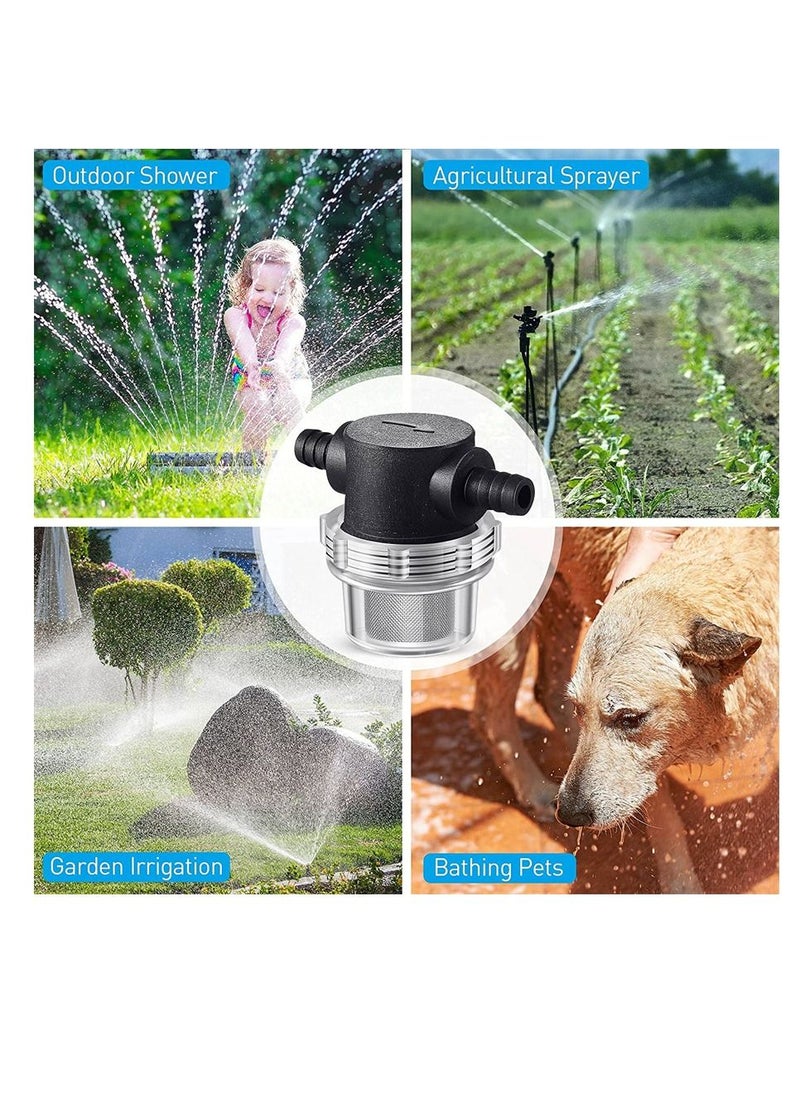 SYOSI - 1/2 Inches Water Pump Strainer Compatible with 3/8 Inches Hose Barb In-Line Strainer Twist On Pipe Sprayer Filter for Water Pump 12V DC 80 PSI RV Camper Marine Boat Lawn - Image 1