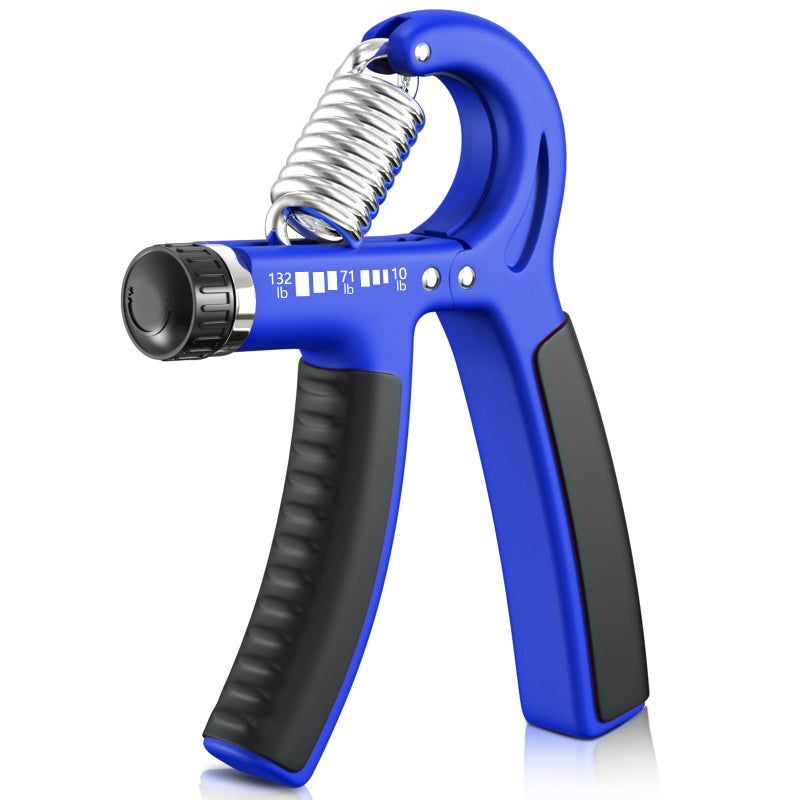 FitBeast Grip Strengthener Forearm Strengthener, Adjustable Hand Grip for Strength Training & Rehabilitation, 10-132 lbs Resistance, Ideal for Athletes and Physical Therapy (1 Piece Dark Blue) - Image 1