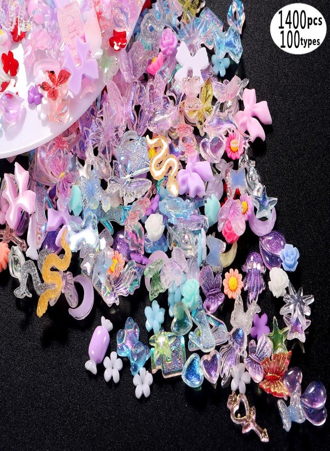 DALOO 250pc 3D Nail Charms Set - Diverse Shapes & Colors for Acrylic Nails & DIY Crafts (#10) - Image 3
