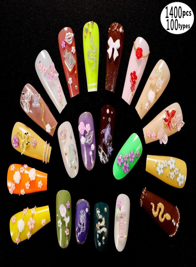 DALOO 250pc 3D Nail Charms Set - Diverse Shapes & Colors for Acrylic Nails & DIY Crafts (#10) - Image 5