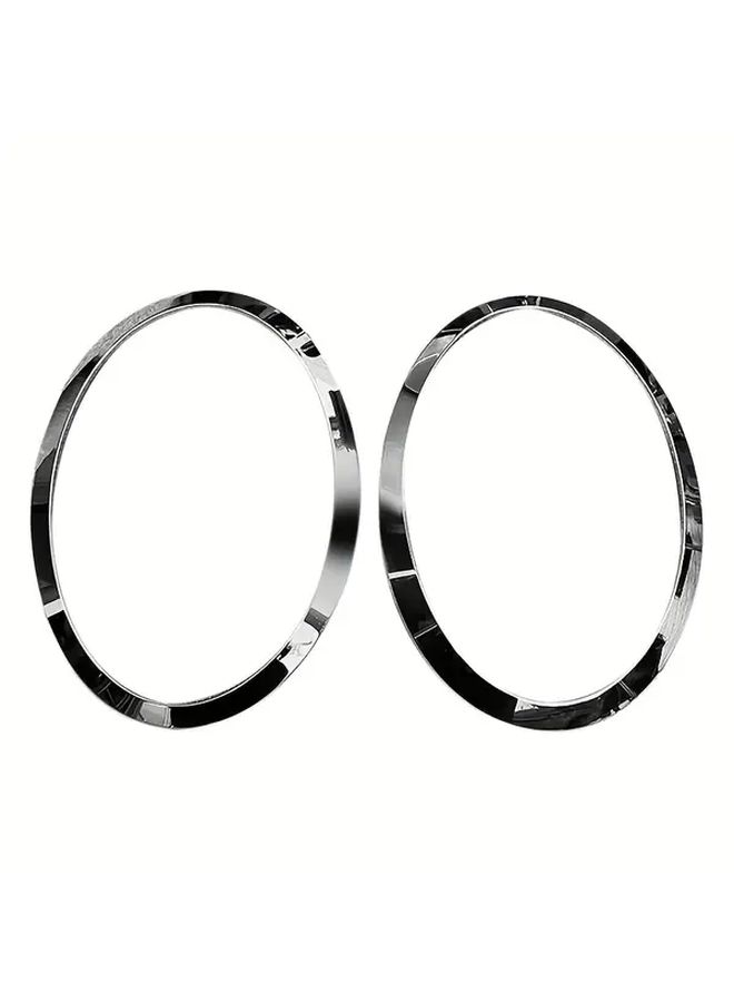 2 Pcs Gloss Black Headlight Trim Rings for Mini Cooper F55 F56 F57 2014 2021 Precision Fit Decorative Cover Frame Replacement Easy Installation Sleek Styling - Image 2