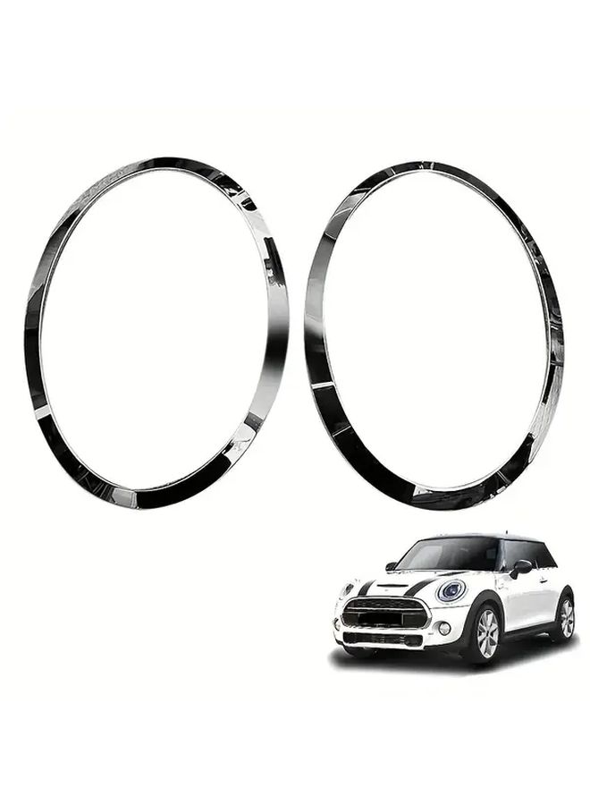 2 Pcs Gloss Black Headlight Trim Rings for Mini Cooper F55 F56 F57 2014 2021 Precision Fit Decorative Cover Frame Replacement Easy Installation Sleek Styling - Image 3