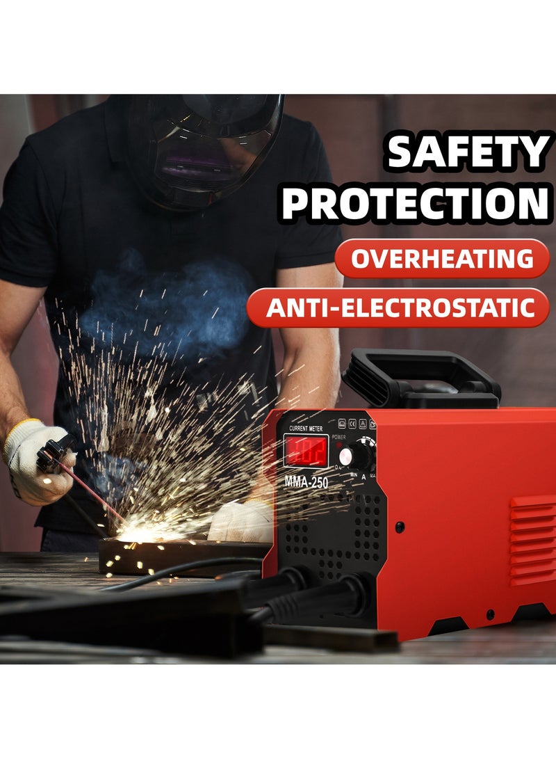 ألونغد آلة لحام صغيرة محمولة بقوة 120 أمبير/220 فولت مع تحكم تآزري، شاشة رقمية، بدء تشغيل ساخن، قوة قوس، مضادة للالتصاق، آلة لحام قوس MMA، مجموعة لحام عاكس IGBT - Image 5