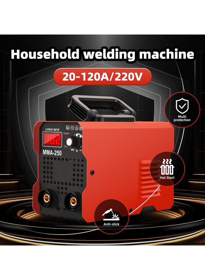 ألونغد آلة لحام صغيرة محمولة بقوة 120 أمبير/220 فولت مع تحكم تآزري، شاشة رقمية، بدء تشغيل ساخن، قوة قوس، مضادة للالتصاق، آلة لحام قوس MMA، مجموعة لحام عاكس IGBT - Image 2