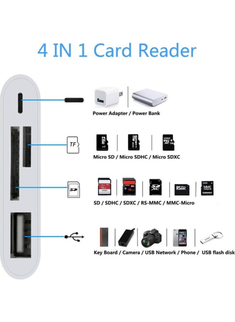 PSGT - 4in1 Lightning To Tf.sd Card Camera Adapter - Image 1