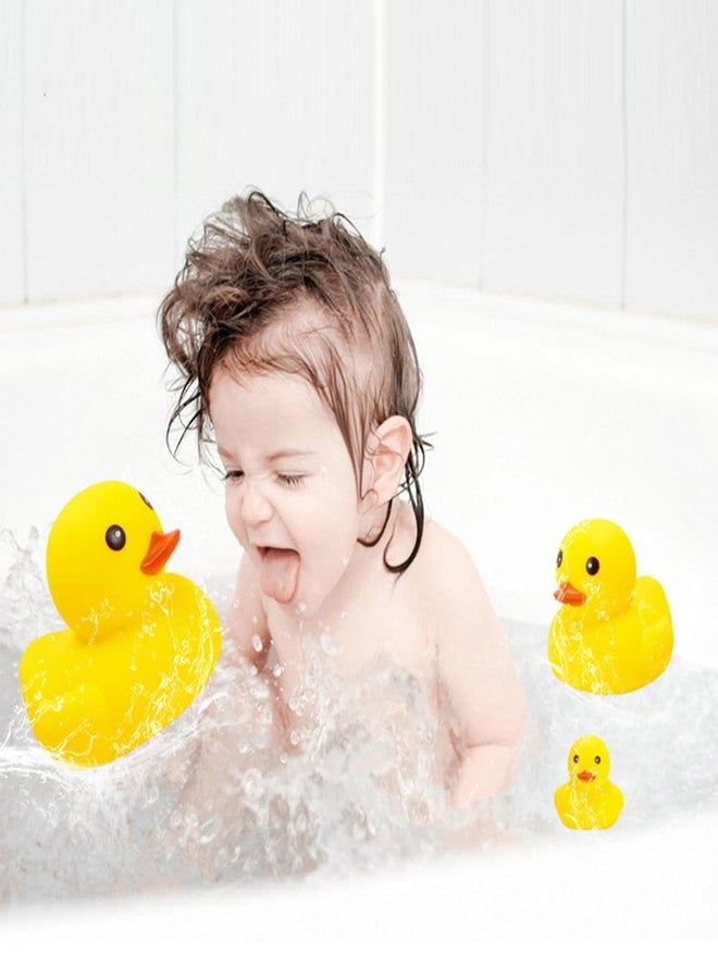 Yhobulis No Hole Huge Yellow Rubber Ducks Waterproof Bath Duck Toys for Toddlers Boys Girls,Mold Free Large Ducks Baby Shower Duck Decorations Party Favors (Large 7.1''-1pcs) - Image 5