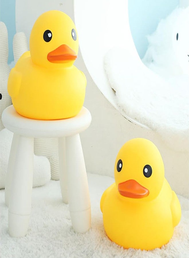 Yhobulis No Hole Huge Yellow Rubber Ducks Waterproof Bath Duck Toys for Toddlers Boys Girls,Mold Free Large Ducks Baby Shower Duck Decorations Party Favors (Large 7.1''-1pcs) - Image 4
