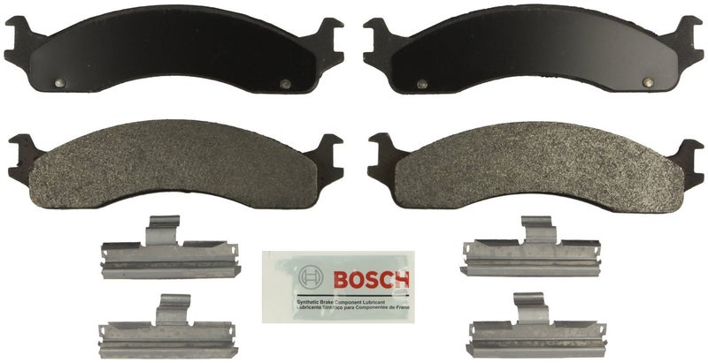 BOSCH BE655H Blue Semi-Metallic Disc Brake Pad Set With Hardware - Compatible With Select Dodge Ram 2500/3500 Van; Ford E-250, E-350, E-450, Econoline Super Duty, F-250, F-350; FRONT - Image 2