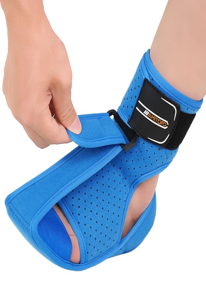 AMITOFO Plantar Fasciitis and Achilles Tendonitis Night Splint for Heel Pain Relief, Adjustable Support Brace for Sleeping, Women and Men - Image 1