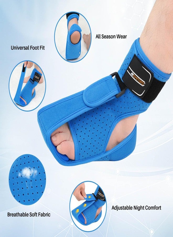 AMITOFO Plantar Fasciitis and Achilles Tendonitis Night Splint for Heel Pain Relief, Adjustable Support Brace for Sleeping, Women and Men - Image 2