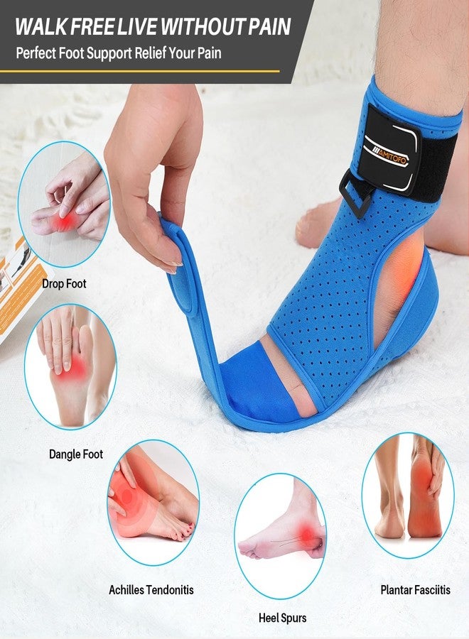 AMITOFO Plantar Fasciitis and Achilles Tendonitis Night Splint for Heel Pain Relief, Adjustable Support Brace for Sleeping, Women and Men - Image 3