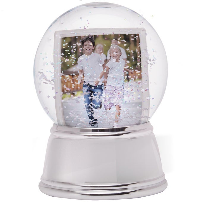 NEIL ENTERPRISES INC PHOTO SNOW GLOBE WITH SILVER BASE
